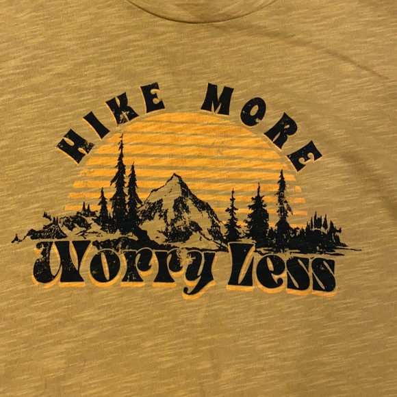 Tops - LOVE VINTAGE Hike more worry less graphic T-shirt